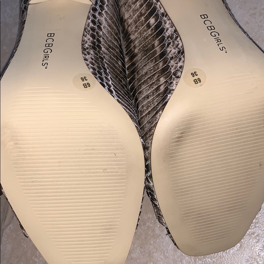Bcbgirls Python Print Heels - image 4